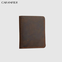 Men's Crazy Horse Leather Wallet Cross Style
