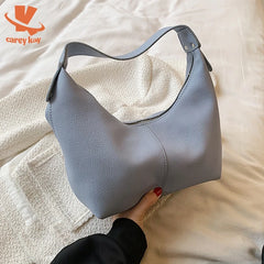 Vintage Soft PU Leather Bags For Women Small Shoulder Handbags