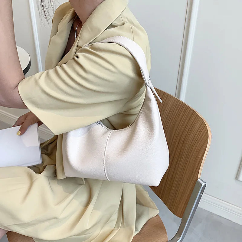 Vintage Soft PU Leather Bags For Women Small Shoulder Handbags