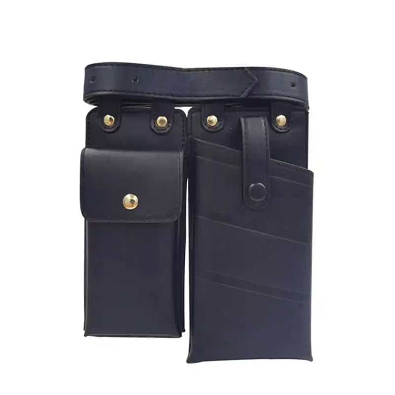 Leather Waist Belt Bag Crossbody Chest Bags Fanny Pack Small Phone Pack