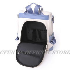 Casual PU Leather Backpack Women Waterproof School Bags Teenage Girls