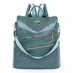 Women Backpack Soft Leather Student Schoolbag Travel Bagpack Rucksack