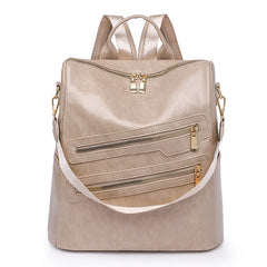 Women Backpack Soft Leather Student Schoolbag Travel Bagpack Rucksack