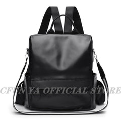 Boho Women's Backpack PU Leather Anti-Theft Travel Shoulder Bag