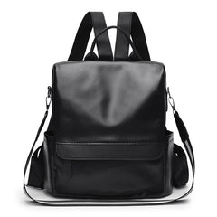 Boho Women's Backpack PU Leather Anti-Theft Travel Shoulder Bag