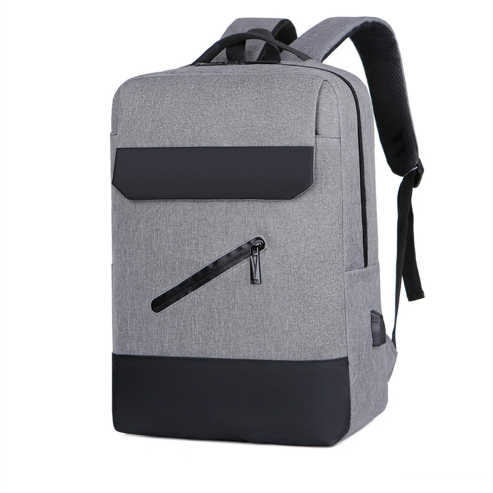USB Laptop Bag Backpack Men Student School Bookbag Rucksack