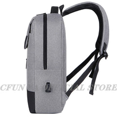 USB Laptop Bag Backpack Men Student School Bookbag Rucksack