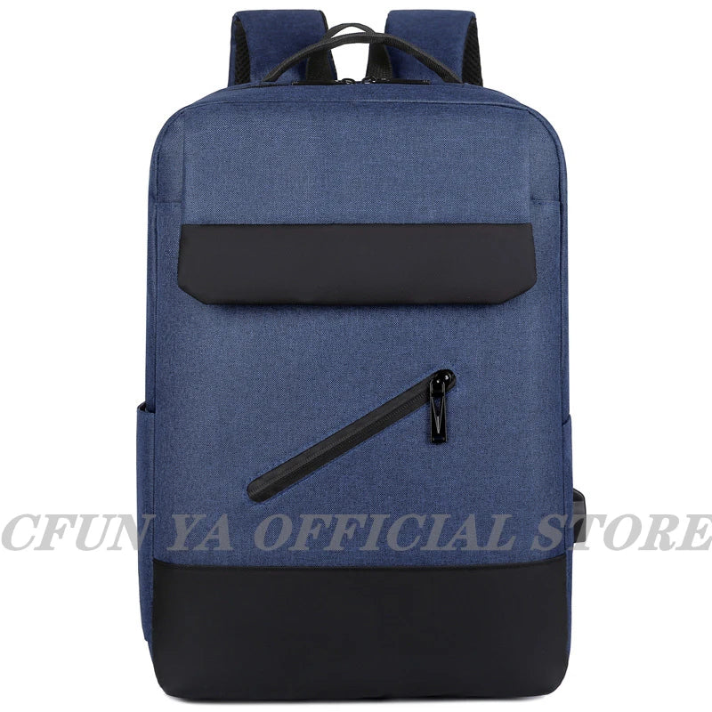 USB Laptop Bag Backpack Men Student School Bookbag Rucksack