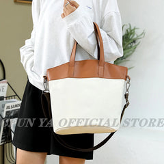 Summer Girls Handbag Canvas Tote Bag College Crossbody Shoulder Bag
