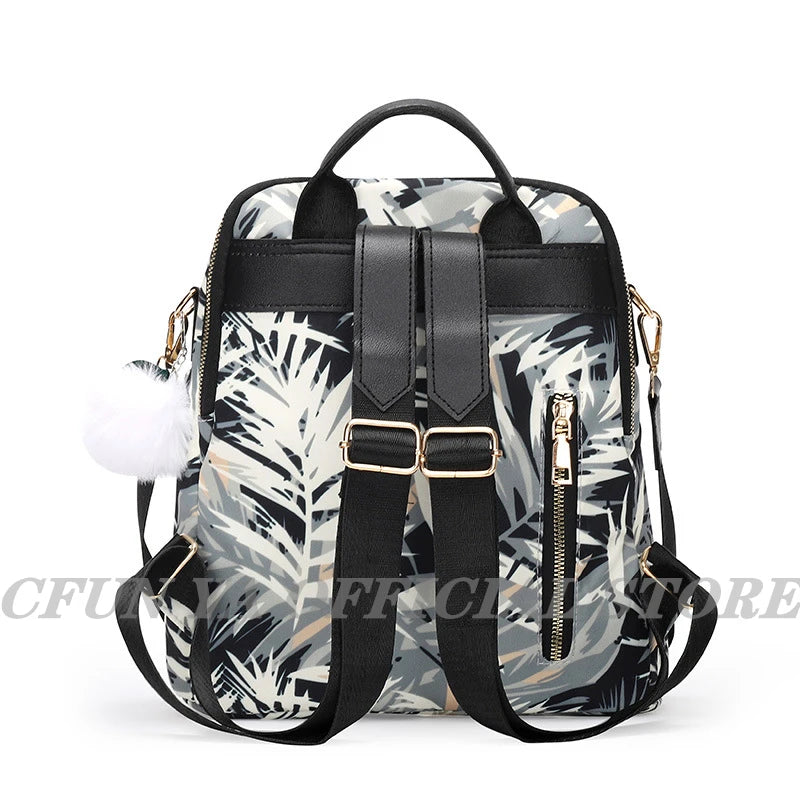 Women Bagpack Waterproof Oxford Travel Backpack Handbag Anti-Theft Shoulder Bag