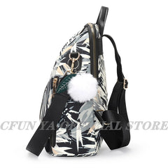 Women Bagpack Waterproof Oxford Travel Backpack Handbag Anti-Theft Shoulder Bag
