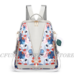 Women Bagpack Waterproof Oxford Travel Backpack Handbag Anti-Theft Shoulder Bag