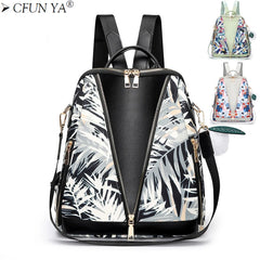 Women Bagpack Waterproof Oxford Travel Backpack Handbag Anti-Theft Shoulder Bag