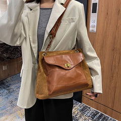 CGCBAG Women Shoulder Bag PU Leather Large Capacity Crossbody Bags