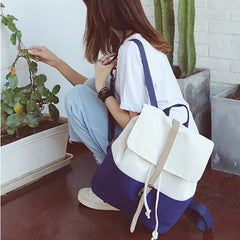 Canvas Student School Bag Casual Harajuku Shopper Backpack Female