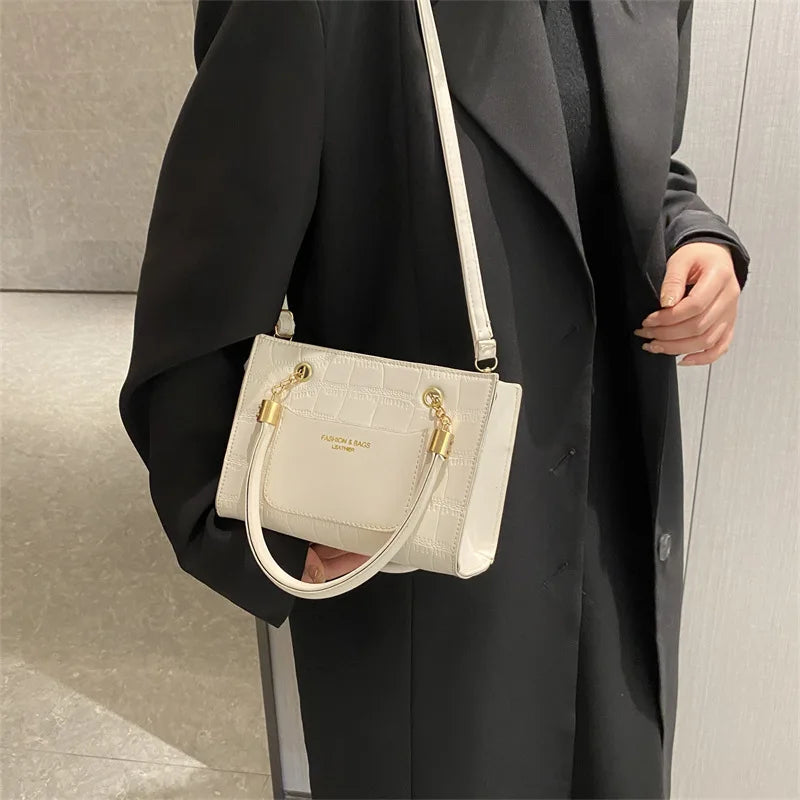 Vintage Designer Handbags Small Messenger Bag High PU Leather Women Shoulder Bag