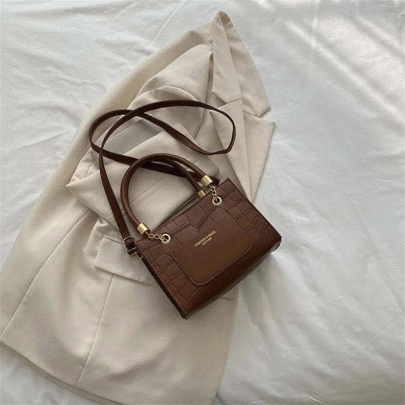 Vintage Designer Handbags Small Messenger Bag High PU Leather Women Shoulder Bag