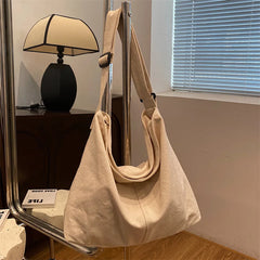 Large Capacity Women Canvas Shoulder Bag Casual Handbag
