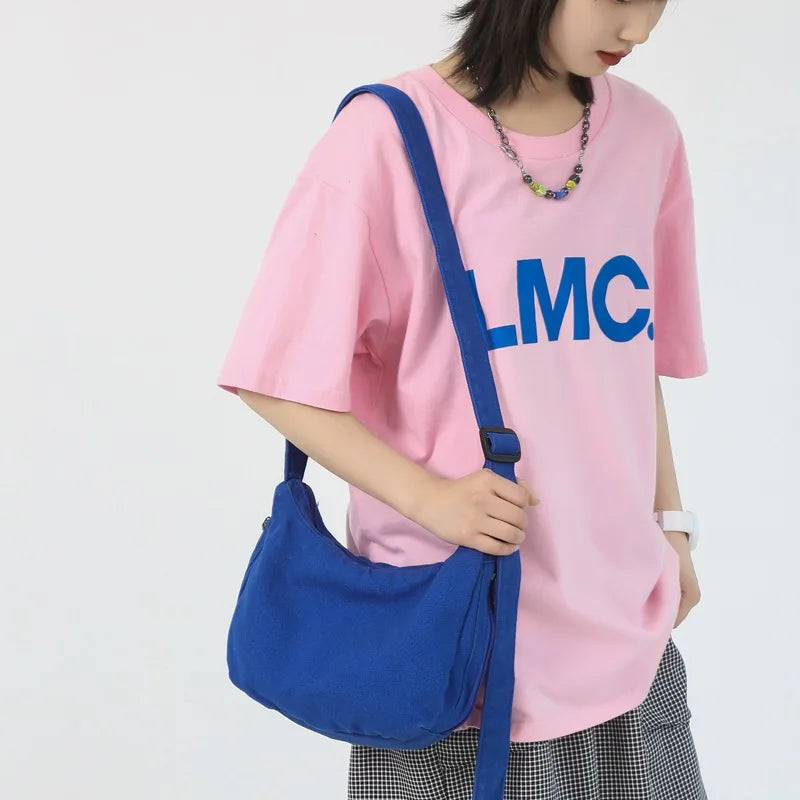 Canvas Shoulder Bag For Women Large Crossbody Tote Bag