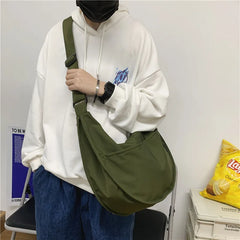 Large Capacity Women Shoulder Bag Waterproof Nylon Crossbody Shopper Bag