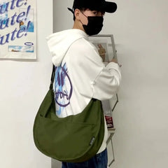 Large Capacity Women Shoulder Bag Waterproof Nylon Crossbody Shopper Bag