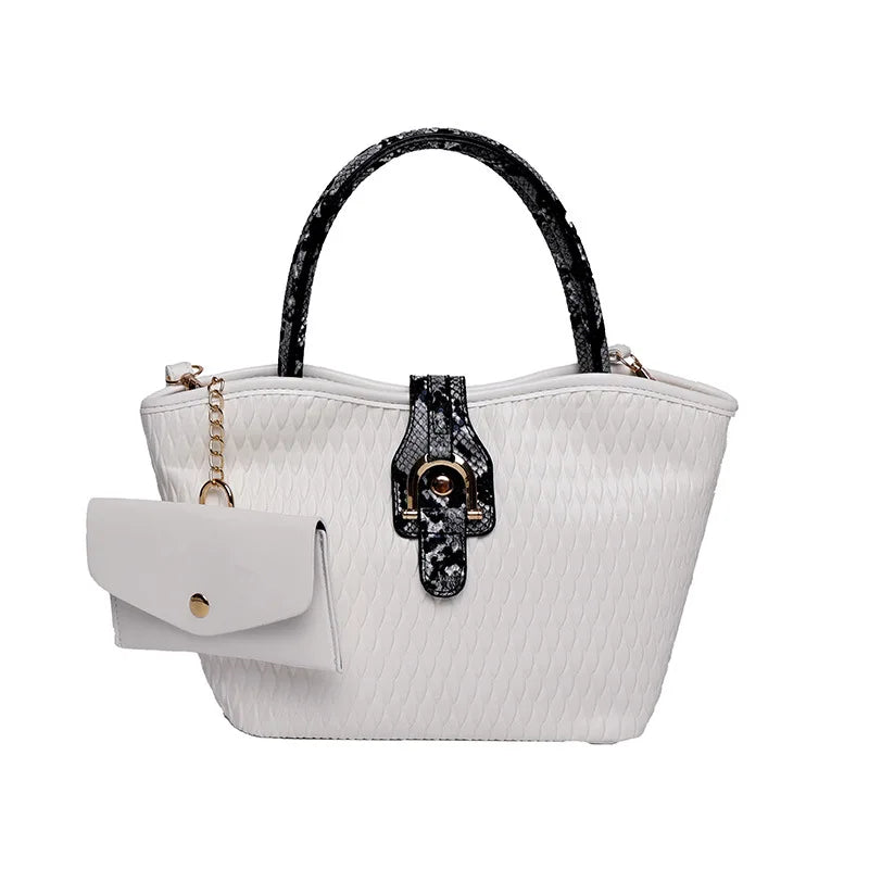 Rhombus Embossing Handbags Women Shoulder Bag High Leather Crossbody Bags