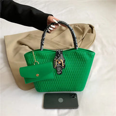 Rhombus Embossing Handbags Women Shoulder Bag High Leather Crossbody Bags