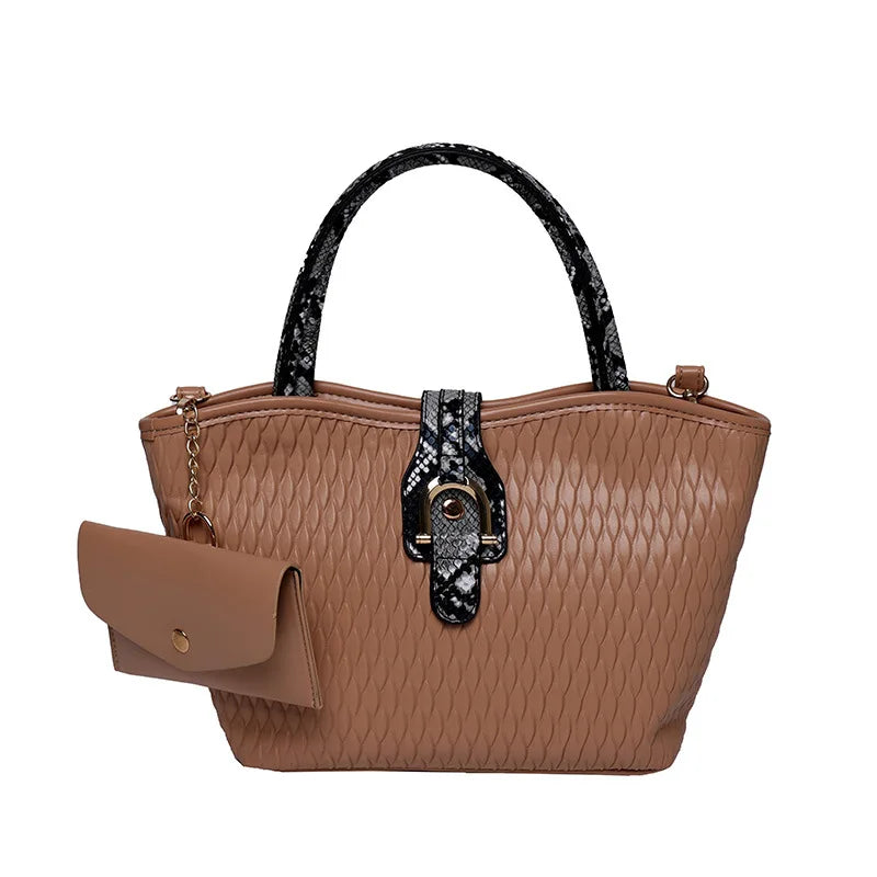 Rhombus Embossing Handbags Women Shoulder Bag High Leather Crossbody Bags