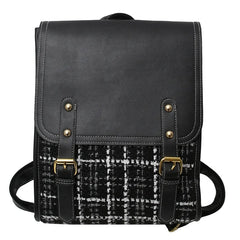 CGCBAG Women Leather College Style School Backpack Laptop Bag