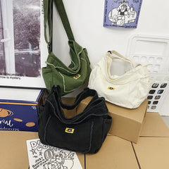 Large Capacity Canvas Tote Bag For Women Shoulder Bag Crossbody Handbag