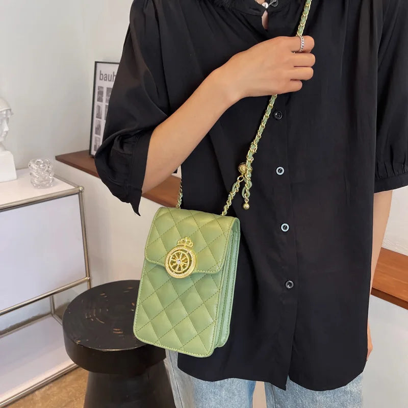 Chain Shoulder Bag Large Leather Handbag