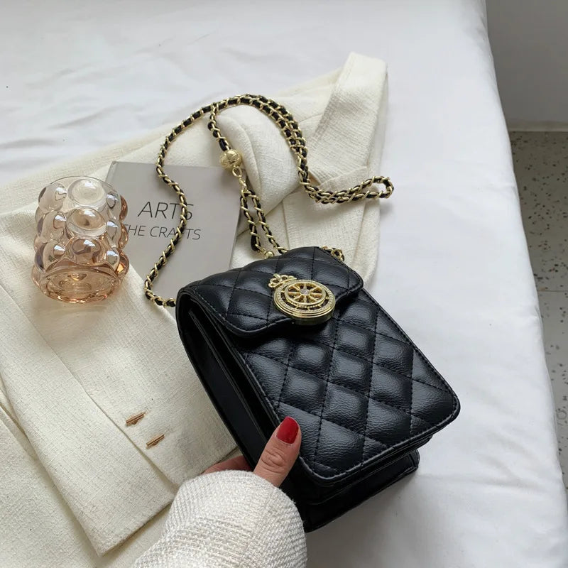 Chain Shoulder Bag Large Leather Handbag
