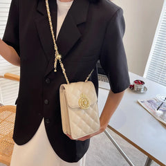 Chain Shoulder Bag Large Leather Handbag