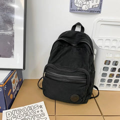 CGCBAG Harajuku Canvas Women School Backpack Casual Large Capacity Backpack