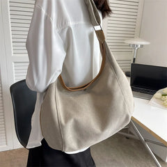 Harajuku Women Canvas Shoulder Bag Large Capacity Crossbody Bags