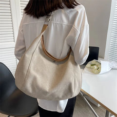 Harajuku Women Canvas Shoulder Bag Large Capacity Crossbody Bags
