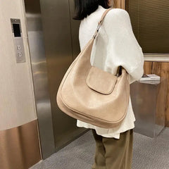 CGCBAG Solid Large Women Shoulder Bag Soft Leather Tote Bag All-match Handbag