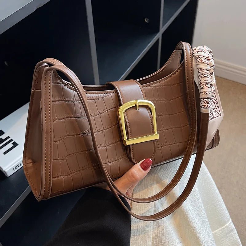 CGCBAG Vintage Women Shoulder Bag Handbags High PU Leather Female Tote Bag