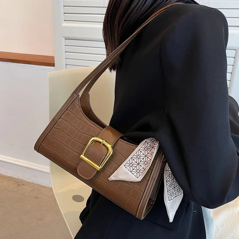 CGCBAG Vintage Women Shoulder Bag Handbags High PU Leather Female Tote Bag