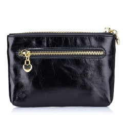 European Style Oil Wax Leather Coin Purse Key Wallets