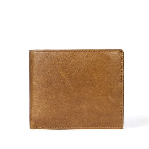 Vintage Men Leather Purse Short Man Wallets