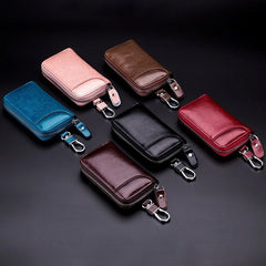 Unisex Car Key Case Multinational Key Housekeepers Zipper Purse