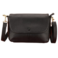 Cover Style Leather Women Messenger Bag Large Capacity Handbag