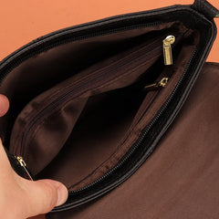 Cover Style Leather Women Messenger Bag Large Capacity Handbag