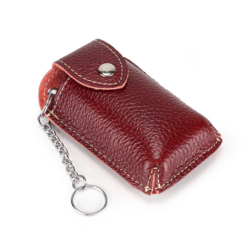 Genuine Leather Car Key Holders For Men Unisex Key Wallet