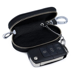 Cowhide Key Case For Cars Litchi Pattern Key Wallets