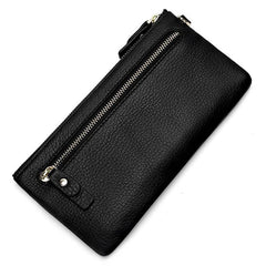 Long Style Women Zipper Purse Leather Clutch Wallet
