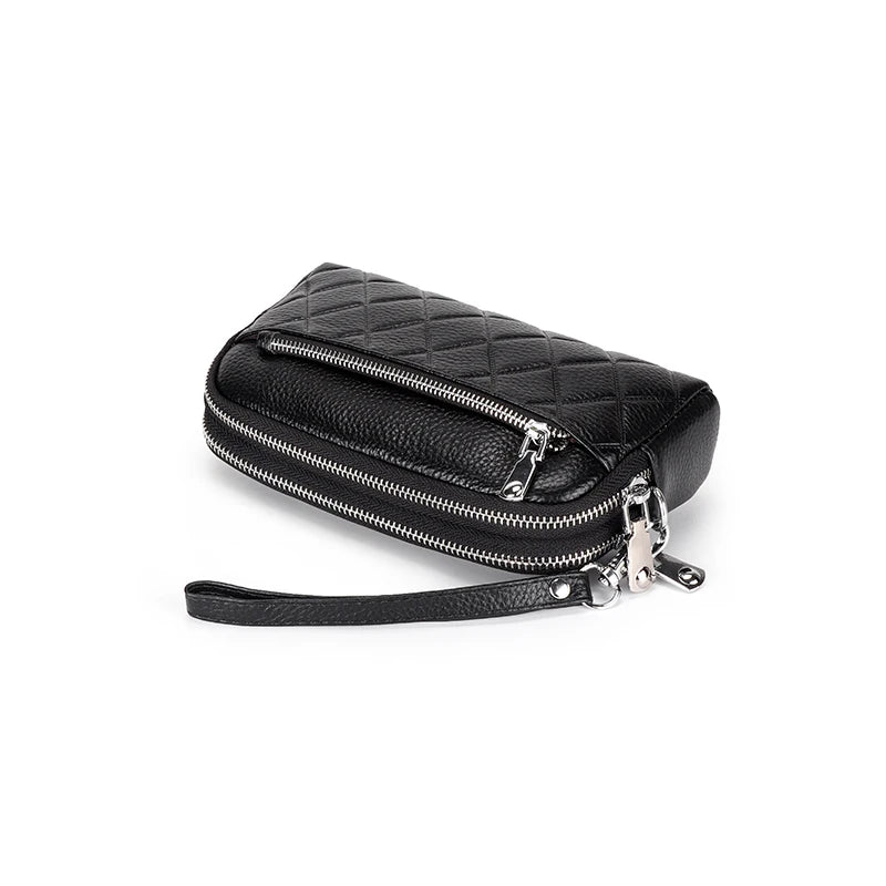 Small Geometric Flap Bag Cow Leather Women Messenger Cross-body Bag