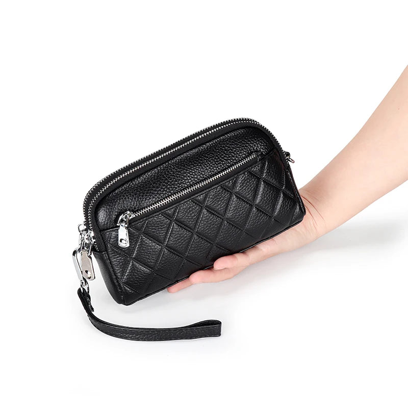 Small Geometric Flap Bag Cow Leather Women Messenger Cross-body Bag