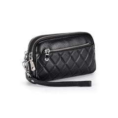 Small Geometric Flap Bag Cow Leather Women Messenger Cross-body Bag